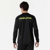 Volleyball Basic Practice Shirt, Long Sleeve, V2MAB532, Unisex, Black x Safety Yellow, Size S