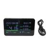 Air Quality Monitor CO2 Detector USB Charging Carbon Dioxide HCHO Temperature Humidity Detector with Large Screen