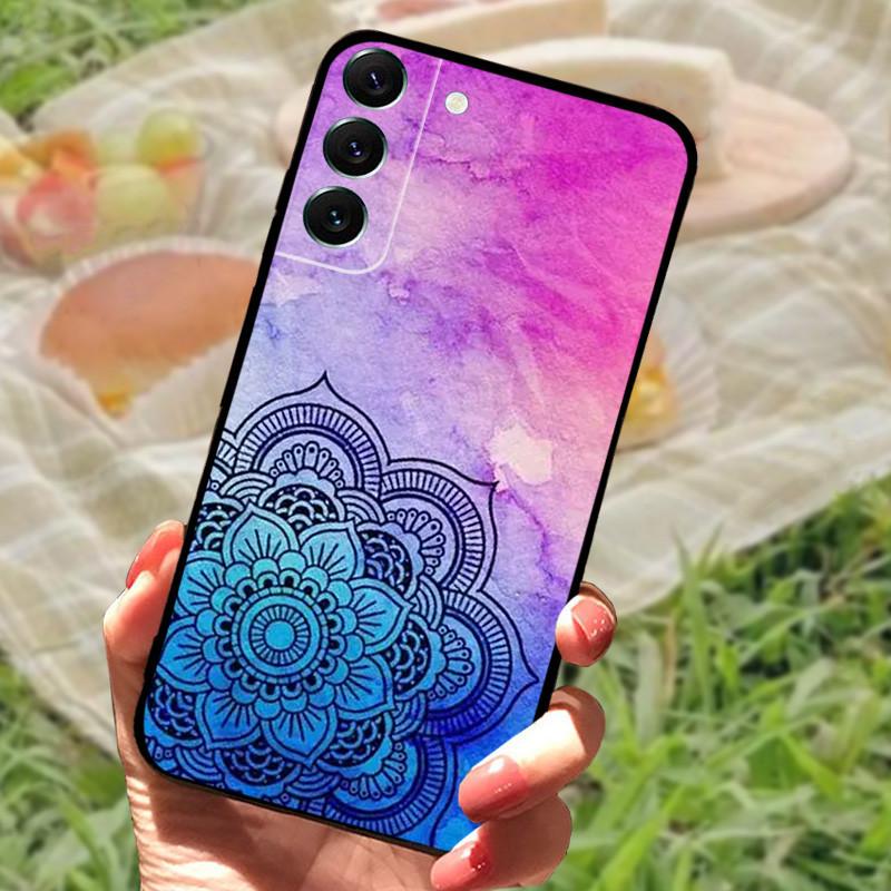 Case For Samsung Galaxy S22 Ultra Coque S22 Plus Full Protective Silicone Cartoon Painted Fundas Cover For Samsung S 22 Fundas