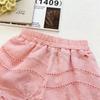 Mädchen Sommer 2026 Spitzen-Set: Häkel-Spitzen-Kragen Top & Spitzen-Shorts