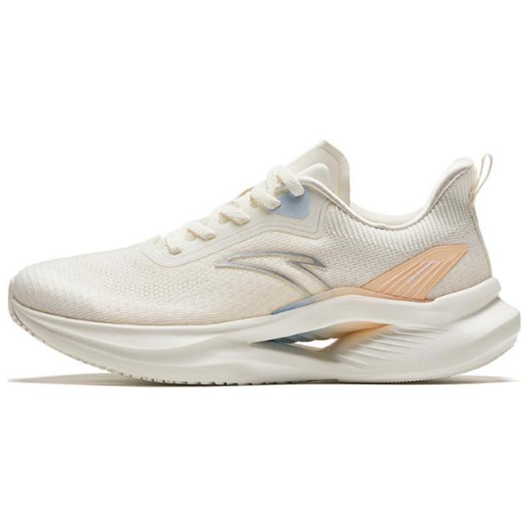 Anta Durable Shock Absorbing Low Top Running Shoes Women Sneaker Pink White 122425536-1 38