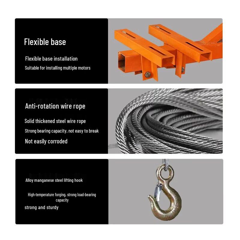 Portable Electric Hoist with Telescopic Arm