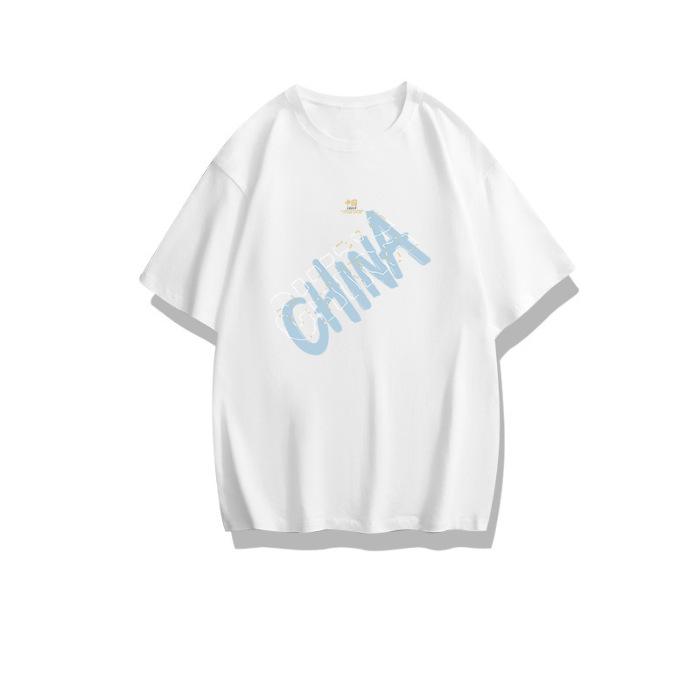 

Meichao T-shirt women s short-sleeved large-size student lazy style top ins trendy loose pure cotton thin summer wear versatile half-sleeves M белый