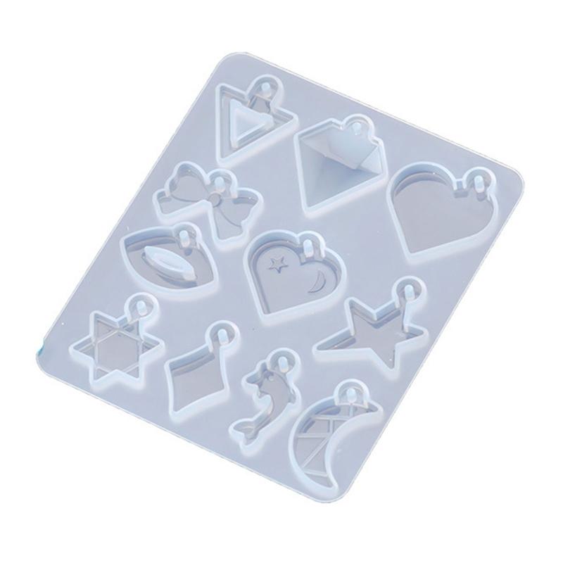 Flower Moon for Key Star for Butterfly Resin Earring Molds Silicone Earring Molds for Epoxy Casing Resin Molds Girl Jewe