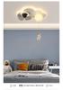 Ultra-Thin Modern Ceiling Fan Chandelier with Light for Living Room & Bedroom