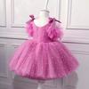 Baby Girl Dress Princess Baby Baptism Dress Lace Tutu Birthday Party