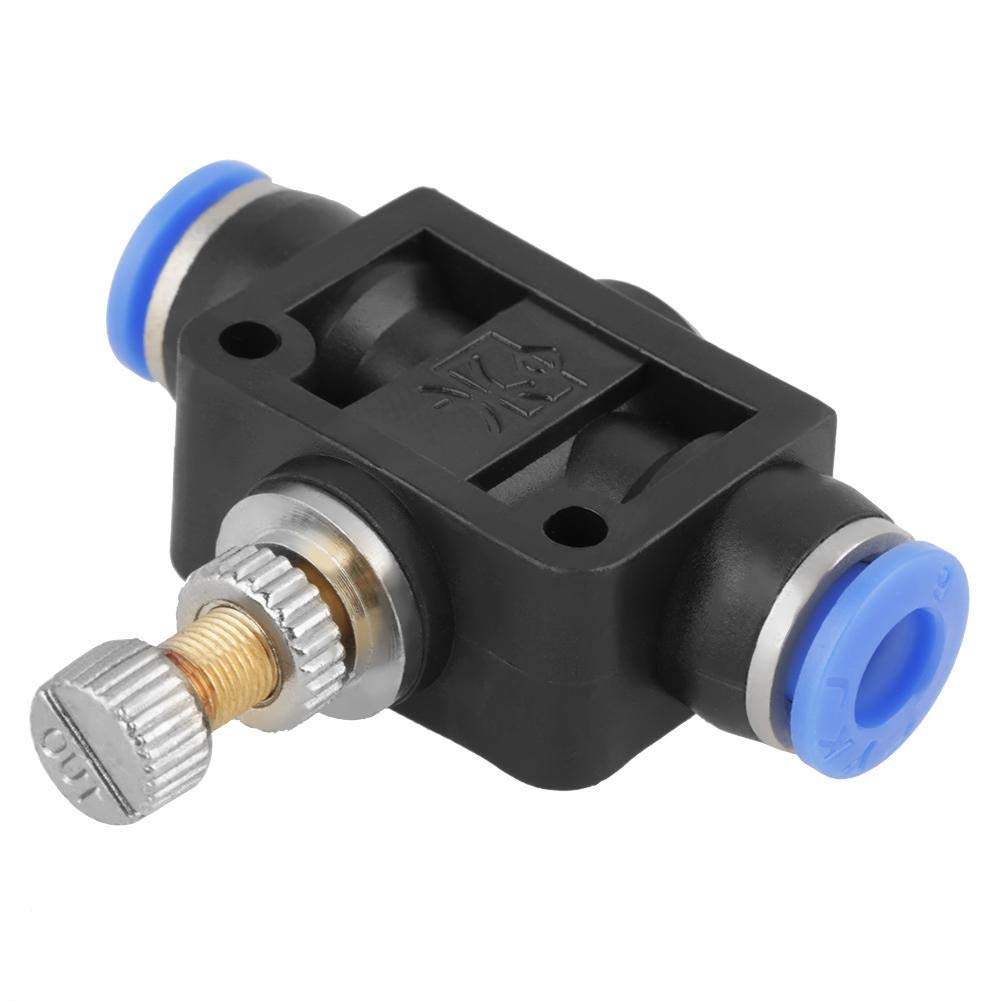 Sixrun 10pcs/set Pneumatic Flow Speed Valve, Push-in Speed Controller 6mm Pneumatic Air Flow Control Valve Connector, Pneumatic Quick Fitting