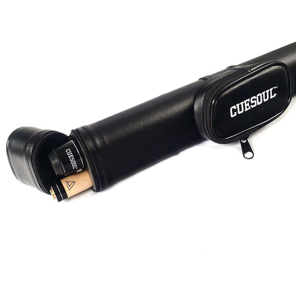 CUESOUL 58-inch 19oz 1/2 Jointed Maple Pool Cue Stick + Case CSBK002
