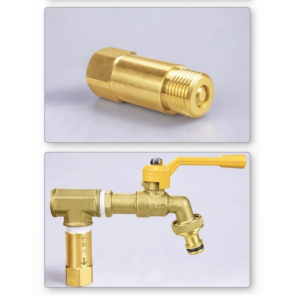 

Heavy-Duty Brass Antifreeze Valve G1/2 Brass Drain Valve, Antifreeze And Ice Valve For Outdoor Pipeline Freeze Protection DN15 1-6 temperature