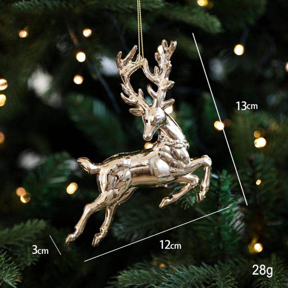 Plastic Angel Xmas Pendants Snowflake Christmas Tree Ornaments for Home