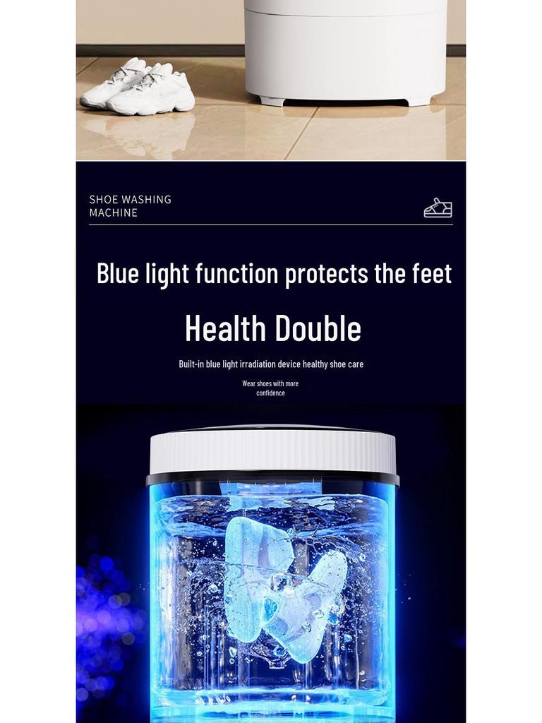 Spot Automatic Shoe Washer and Dryer: Silent All-Wall Dormitory Shoe Cleaning Machine.