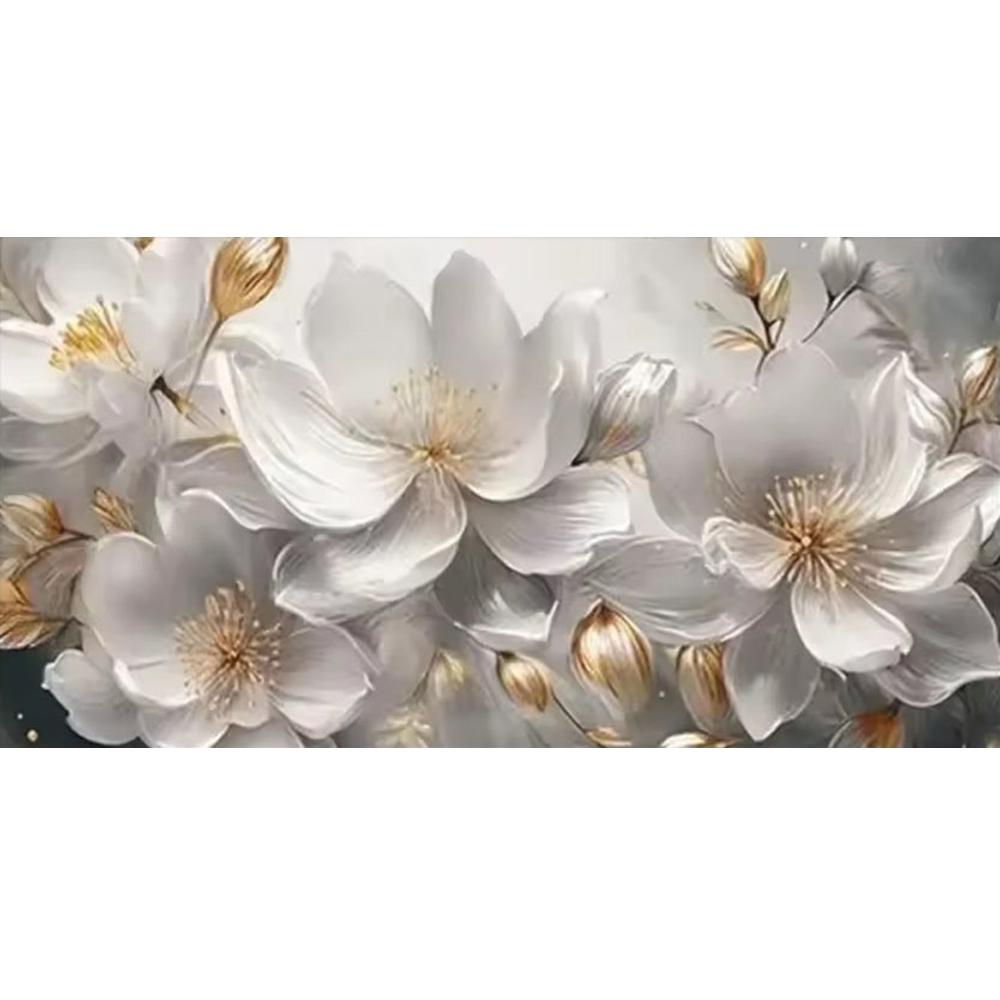 Große Größe Mosaik DIY Voll Diamant Malerei Kits Kunst Abstrakt Blumen Stickerei Kreuzstich Strasssteine