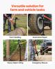 VEVOR Farm Jack, 91.5 Cm Utility High Lift Farm Jack, 3.18 Ton Capacity Ratcheting Off Road Utility Jacks