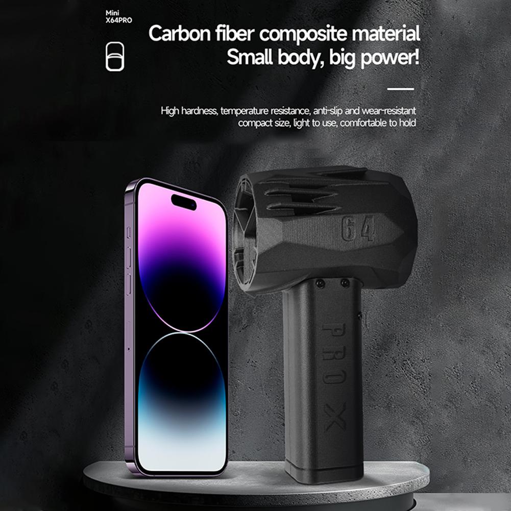 750W X64 PRO Car Violent Air Blower Mini Handheld Turbo Jet Fan Brushless Motor Instantaneous Thrust 1.5kg/s 350km/h Air Duster