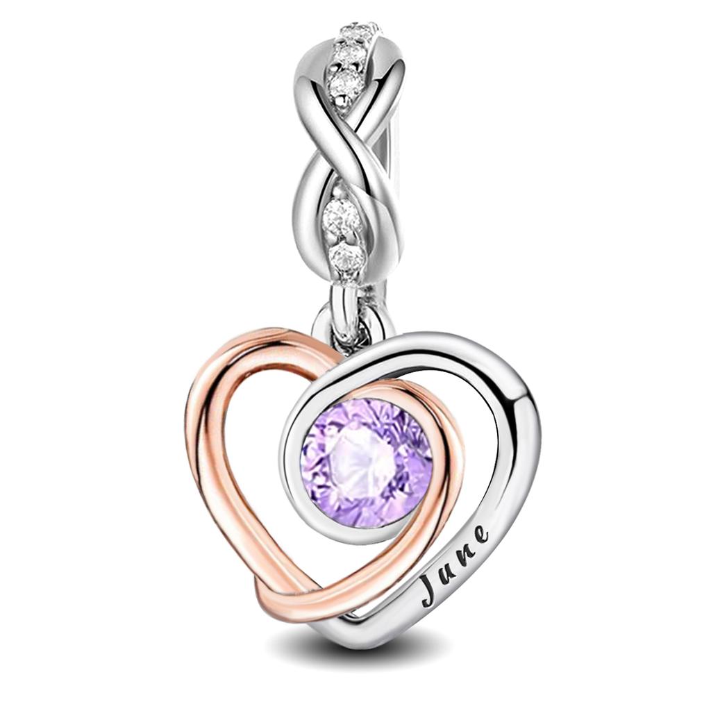 Copper Sweet Romantic Love Heart Month Pendant Fit Diy Bracelet Bangle Making Gift Of Fashion High Quality Jewelry