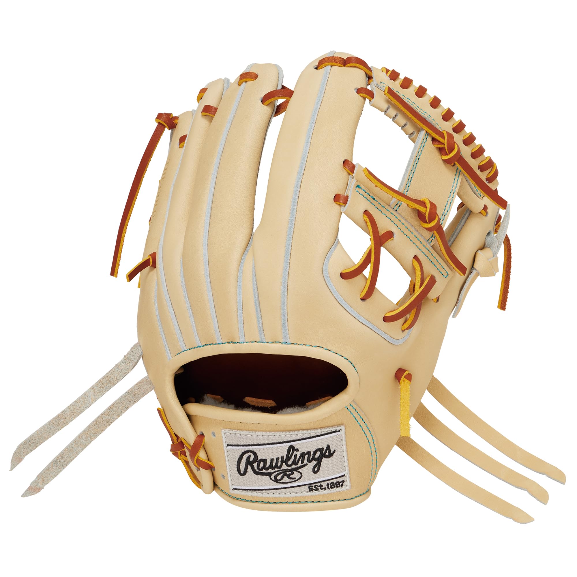 Rawlings baseball glove for infield HOH JAPAN camel size worn on left adults, hardball, position, GH4FHJR42H, color, 11.25 inches. (Right-handed