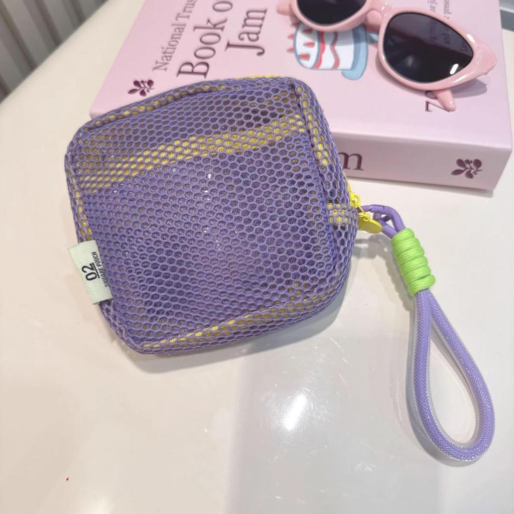 Neukundenrabatt: Dopamin Tofu Tofu Mini Mesh Reise-Toiletten- und Kosmetiktasche