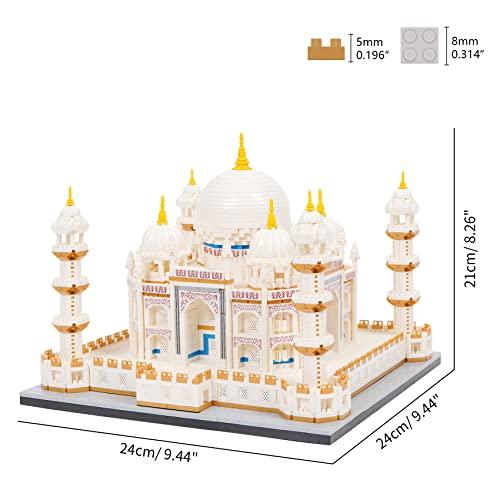 LULUFUN Micro Block Building Toy, 3D Puzzle, Castle, Adult Gift, Interior Assembly, Time Killer, Popular Hobby (Taj Mahal)