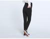 Plus Size Fleece-Lined Maternity Pants with Belly Support for Autumn and Winter