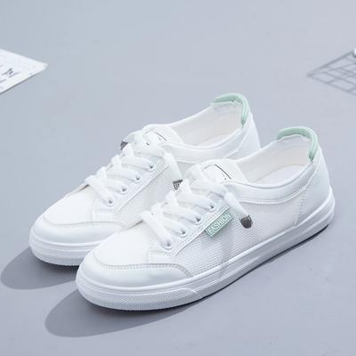 Little White Shoes Women's Spring/Summer New Mesh Shoes Breathable Mesh Versatile Thin Casual Thick Sole Shoe