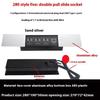 Hidden Type Multifunctional 3 Holes 5 Holes Island Table Side Sliding Socket Upgraded Embedded Type Conference Desktop Socket