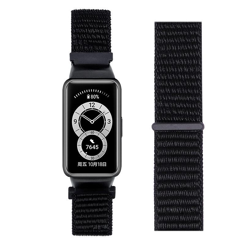 New Adjustable Nylon Strap for Huawei Band 6 Breathable 6NFC Replacement Accessories Bracelet for Honor Band 6 Wristband