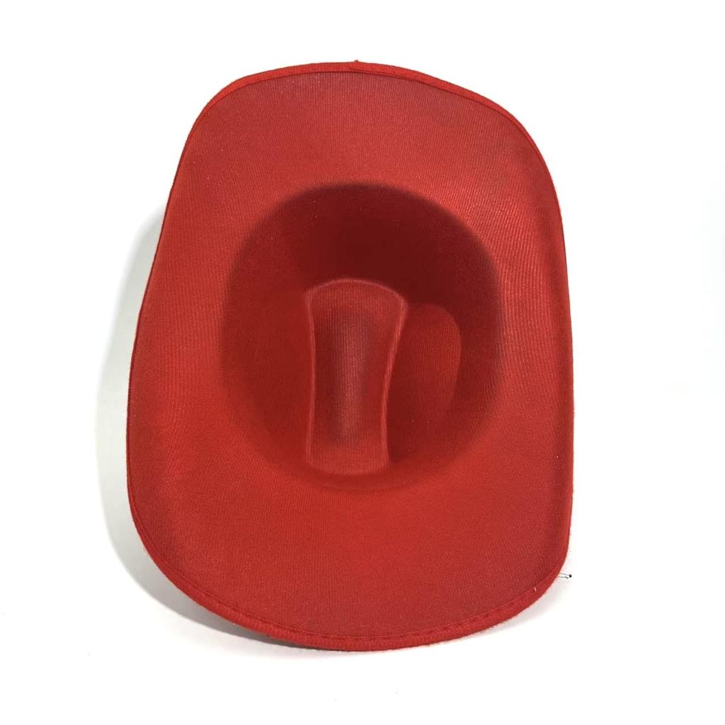 Halloween Christmas Composite Cowboy Hat, Christmas Snowflake Party Western Cowboy Hat