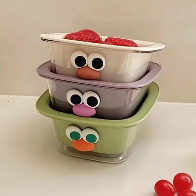 Creative Cute Mini Draining Basket Thickened Double Fruit Basket Cleaning Water Filtration Two-in-one Home Snacks Storage Basket