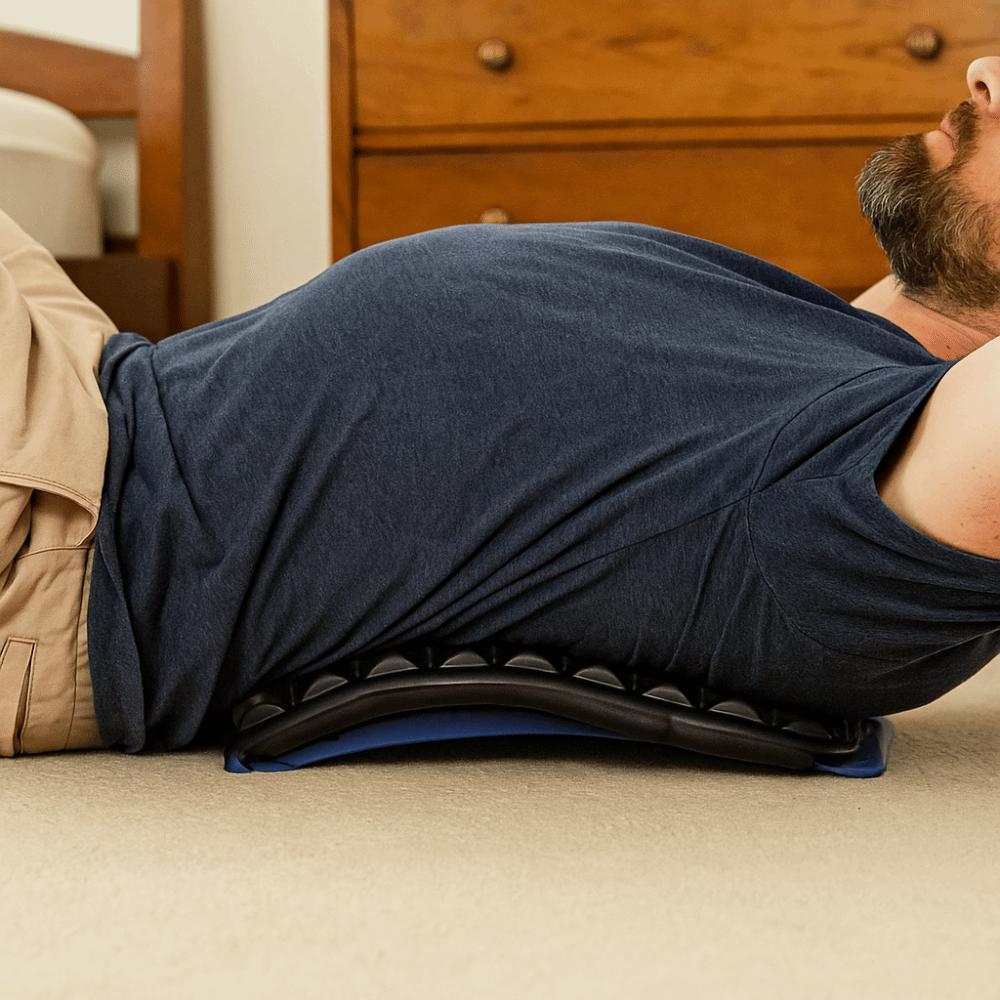 Home Traction Lower Back Relax Stretcher Posture Corrector Waist Stretching Massager  Home Use