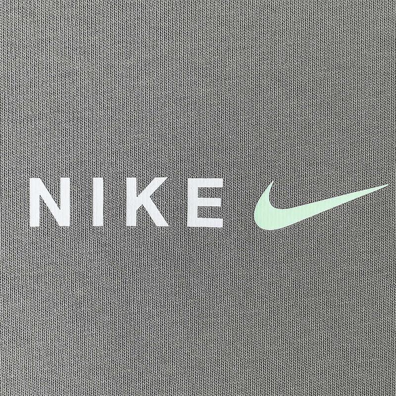 Nike American Retro Sports Training Casual Print Crew Neck Short Sleeve Drop Shoulder T-Shirt Men Tops Grey Green HF6172-053