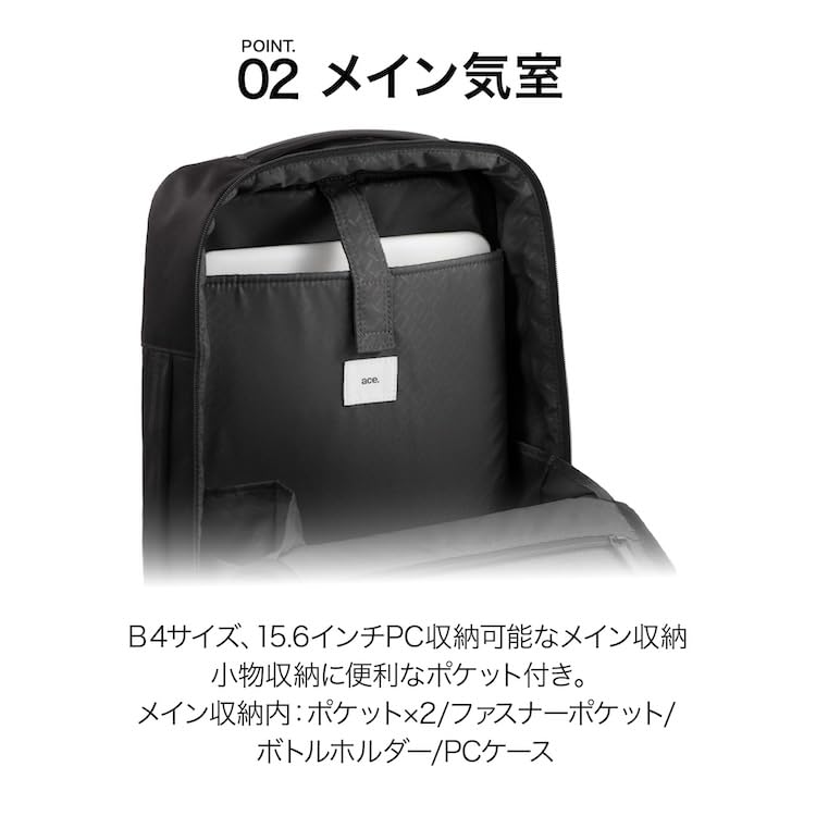 Ace Gene ProFlex Erweiterbare Kapazität Tasche, Passt für 15,6-Zoll-Laptop, Passt für B4-Format, Leicht, Mit Tasche, Nein. 67602