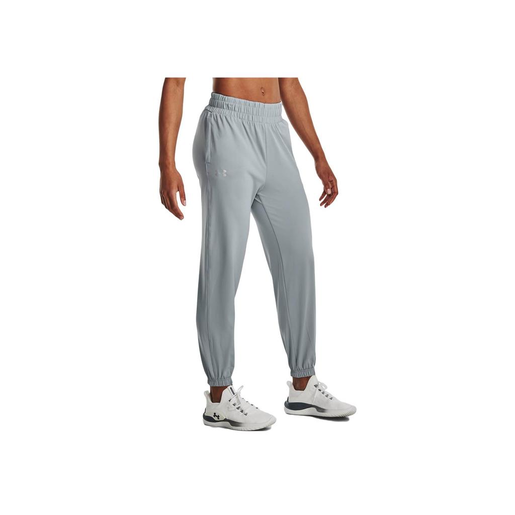 Under Armour Slim Fit Elastic Waist Cuffed Sports Pants Women bottoms Harbor-Blue 1377079-465