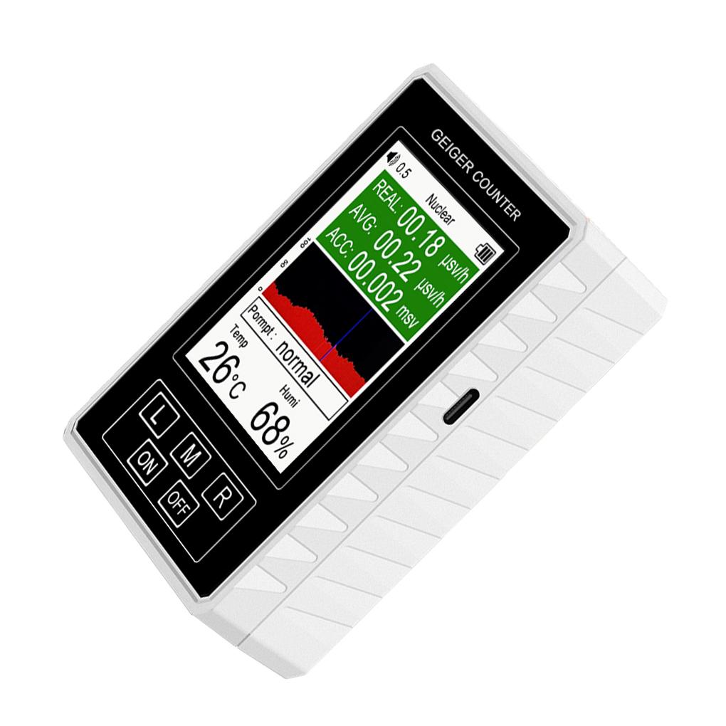 

Пластиковый измеритель экологического фона Портативный детектор электромагнитного излучения для точного белый