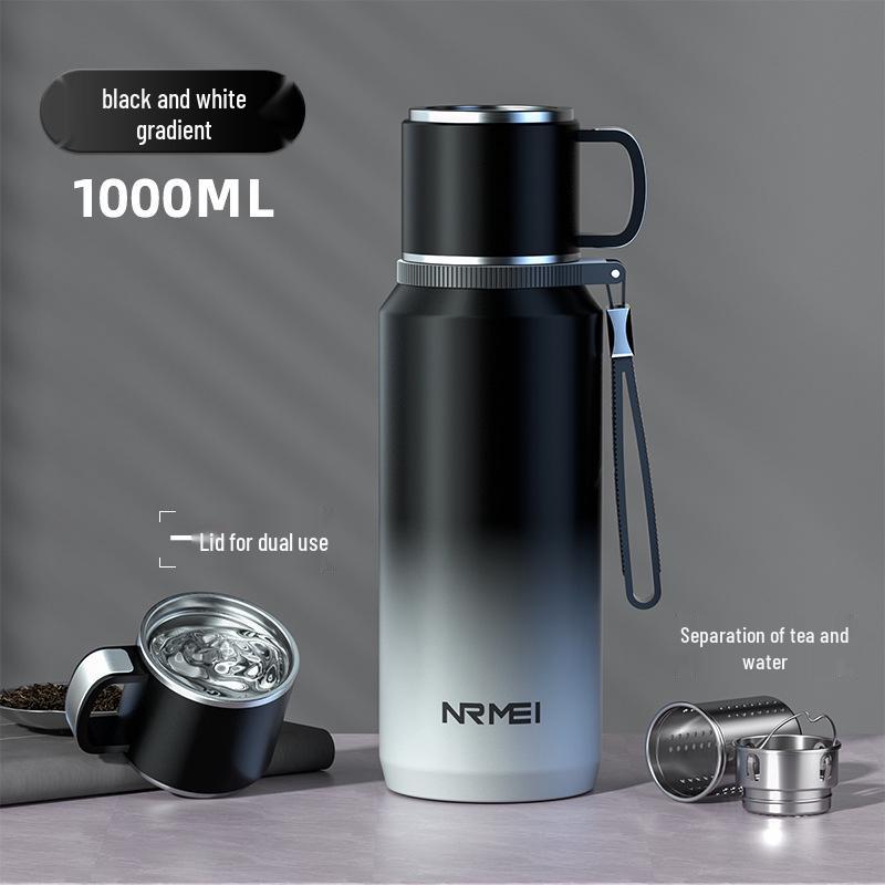 2025 Large Capacity Insulated Kettle with Tea Infuser – Unisex