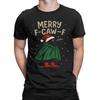 Merry FCawF Black Bird Meme Cotton T Shirt for Men Beach Vintage TShirts Crew Neck Trendy Cool Tees Oversize Custom Logo Tops