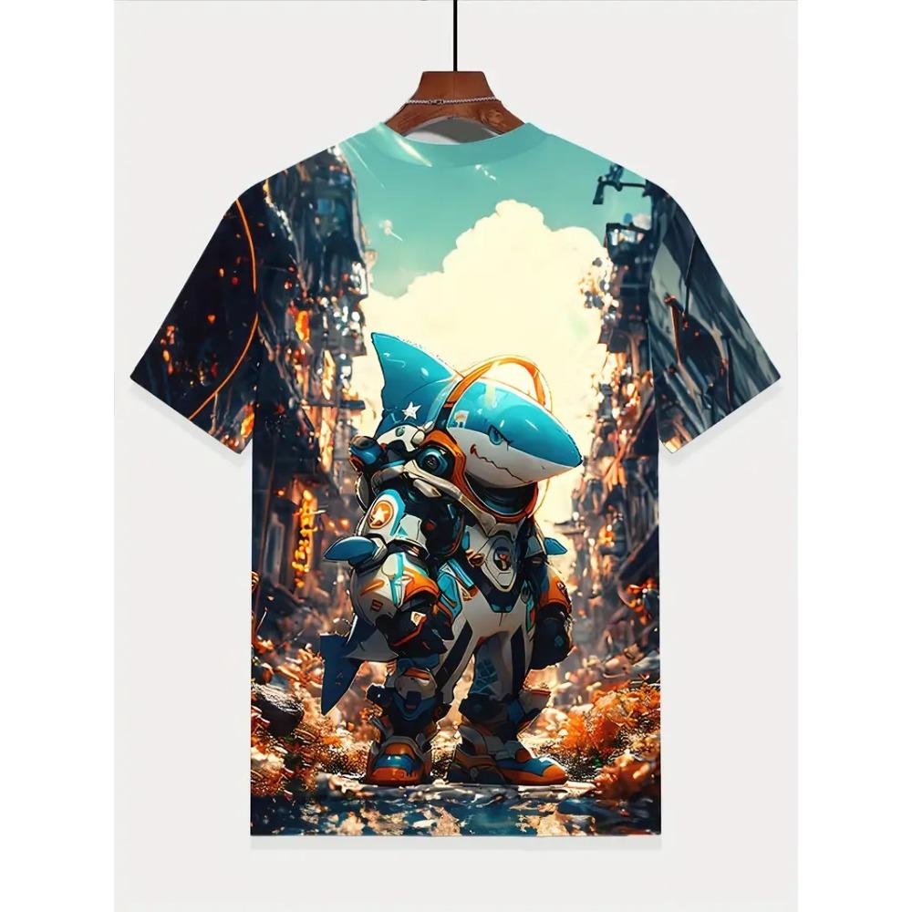 Children Clothes Top Shirts Baby Boys Clothing Monster Truck Dinosaur T-shirt Children Clothing Cool Men Shirt