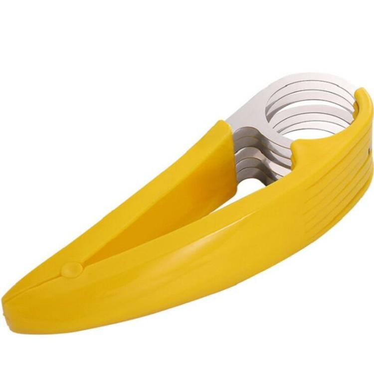 Kitchen Practical Banana Slicer, Cucumber, Carrot, Ham And Fruit Cutting Device, Banana Tool, Kitchen Tool жёлтый