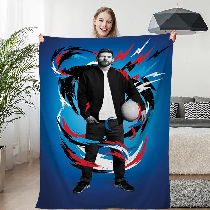 Winterdecke Sofa Messi Digitaldruck King Size Warm Knie Bett Fleece Camping Benutzerdefiniert Flauschig Weich Decken Mikrofaser Bettwäsche