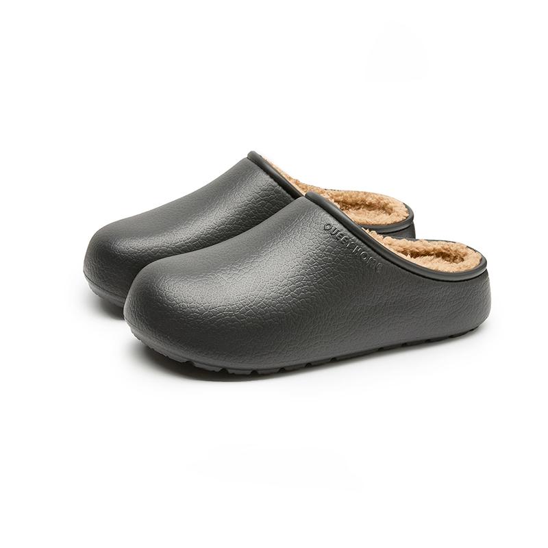 Fashion Crestar Winter Fuzzy Slipper For Women Indoor Waterproof Non-slip Keep Warm Cotton Shoes Unisex Cozy Soft Plush Houes Slippers