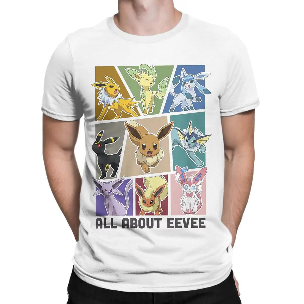 Pokemon Shortsleeved Mens and Womens Same Style Comfortable Shortsleeved Couples Clothing Casual Shortsleeved Popular