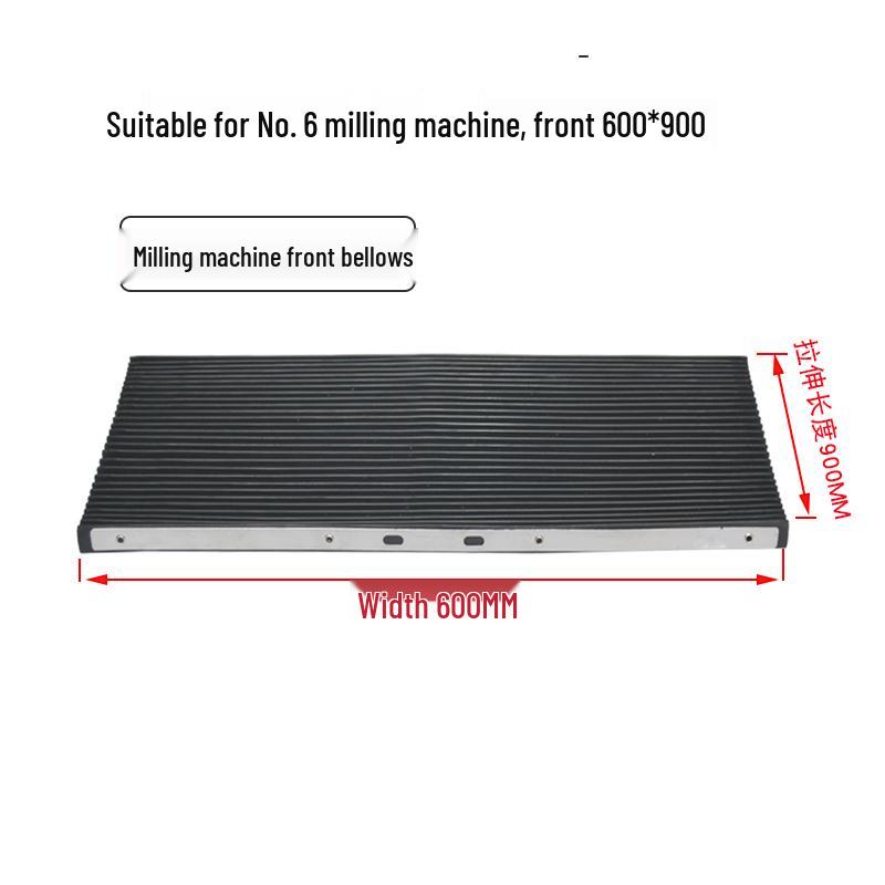 Turret Milling Machine Rubber Bellows Protective Cover - Anti-Iron Filings & Chip Guard