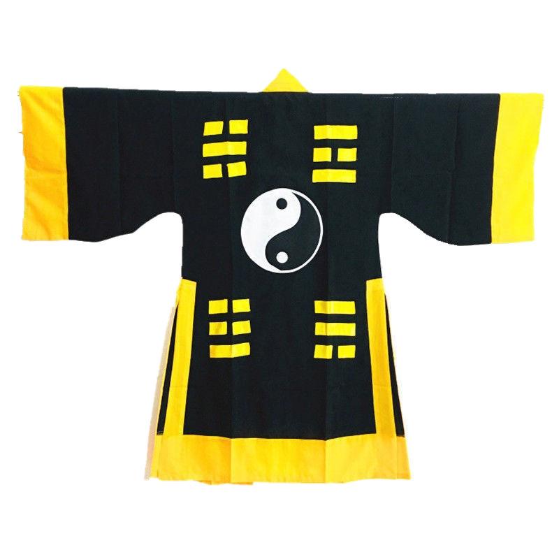 Taoist Long Robe Set - Ancient Wuxia Costume, Tai Chi, Bagua Sutra Attire Inspired by Lam Ching-ying