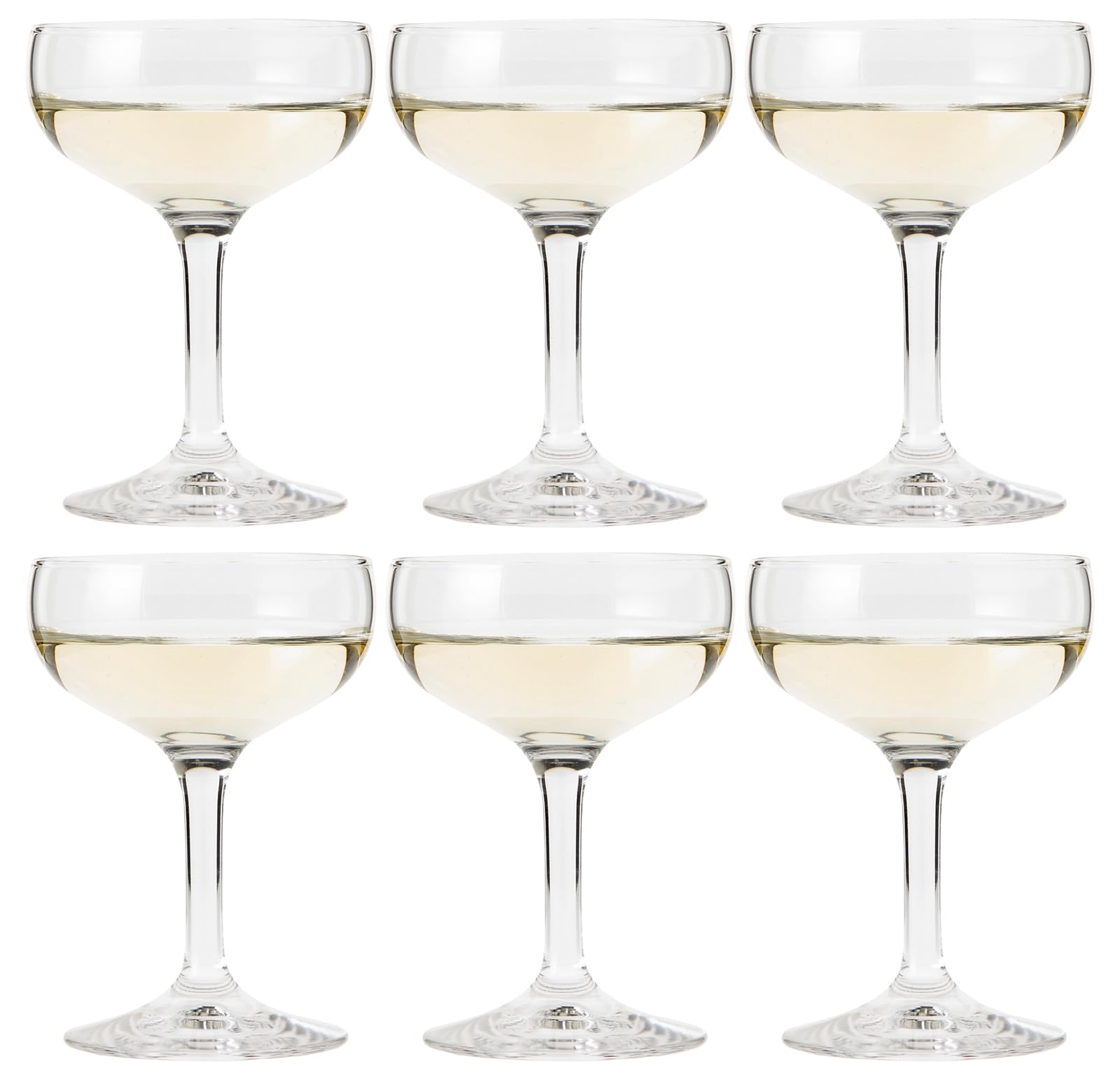 

Toyo Sasaki Glass Lara Champagne Set of Made in Dishwasher Commercial Grade 32834HS Glasses, 150ml, 6, Japan, Safe, Break-Resistant, Glasses,