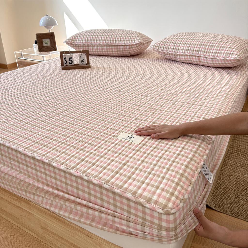 Cotton Pure Cotton Washed Cotton Cotton Mattress Unit Price Dormitory Bedspread Simmons Brown Mattress Non-Slip Protective Cover Dust Cover