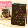 Children Graffiti Notebook DIY Scratch Drawing Toys Painting Book Black Early Learning-Focused Toy Fun Present