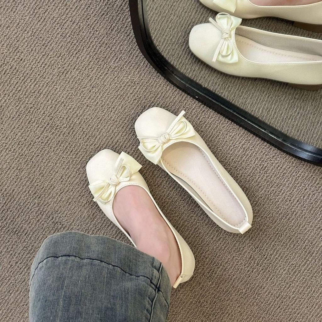 Temperament Evening Shoes Gentle Bridesmaid Shoes Can Be Worn Daily Without Tiring Feet French Evening Wind Single Shoes Women's Spring and Autumn