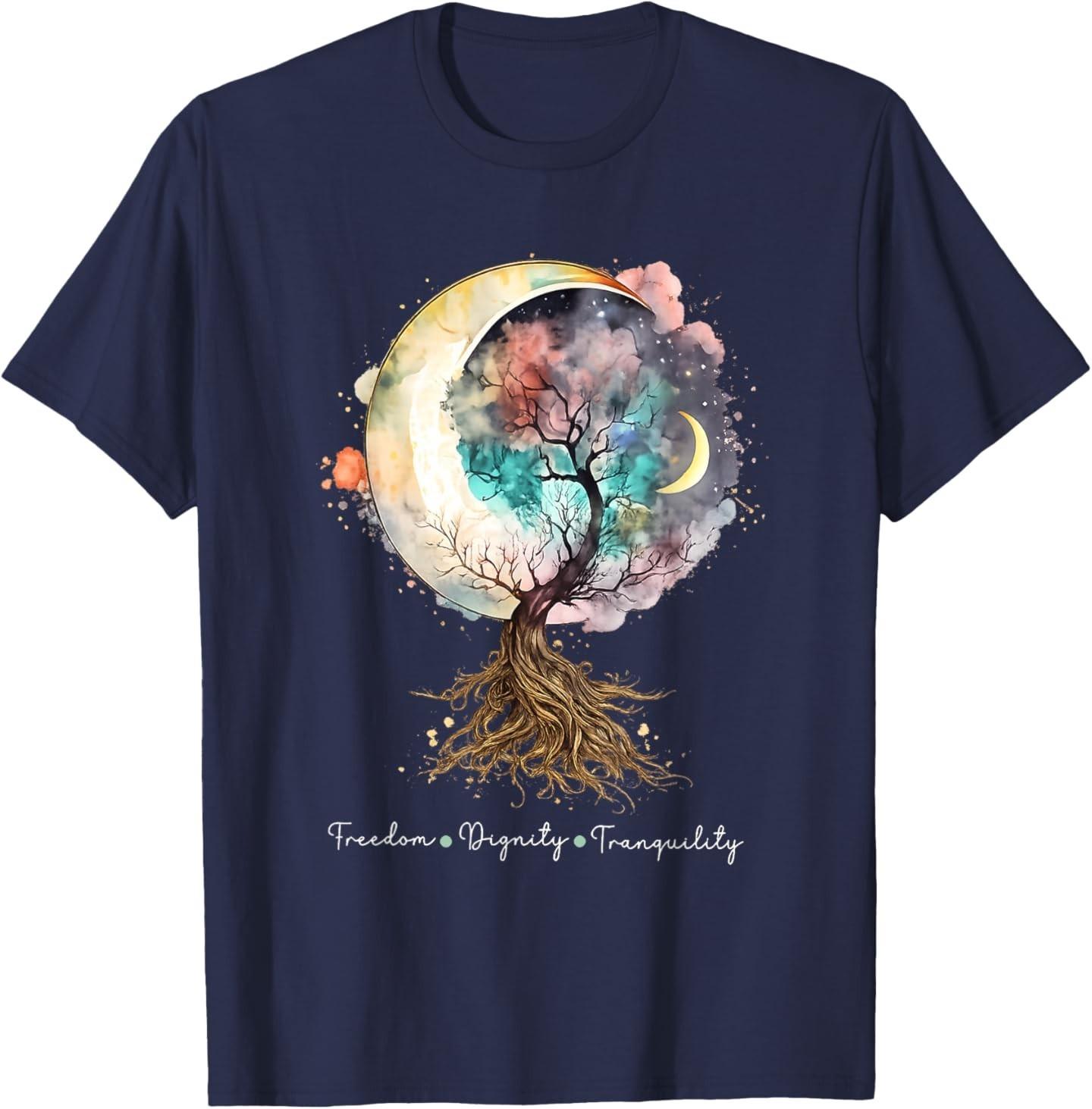 Freedom Dignity Tranquility T-Shirt S разноцветный