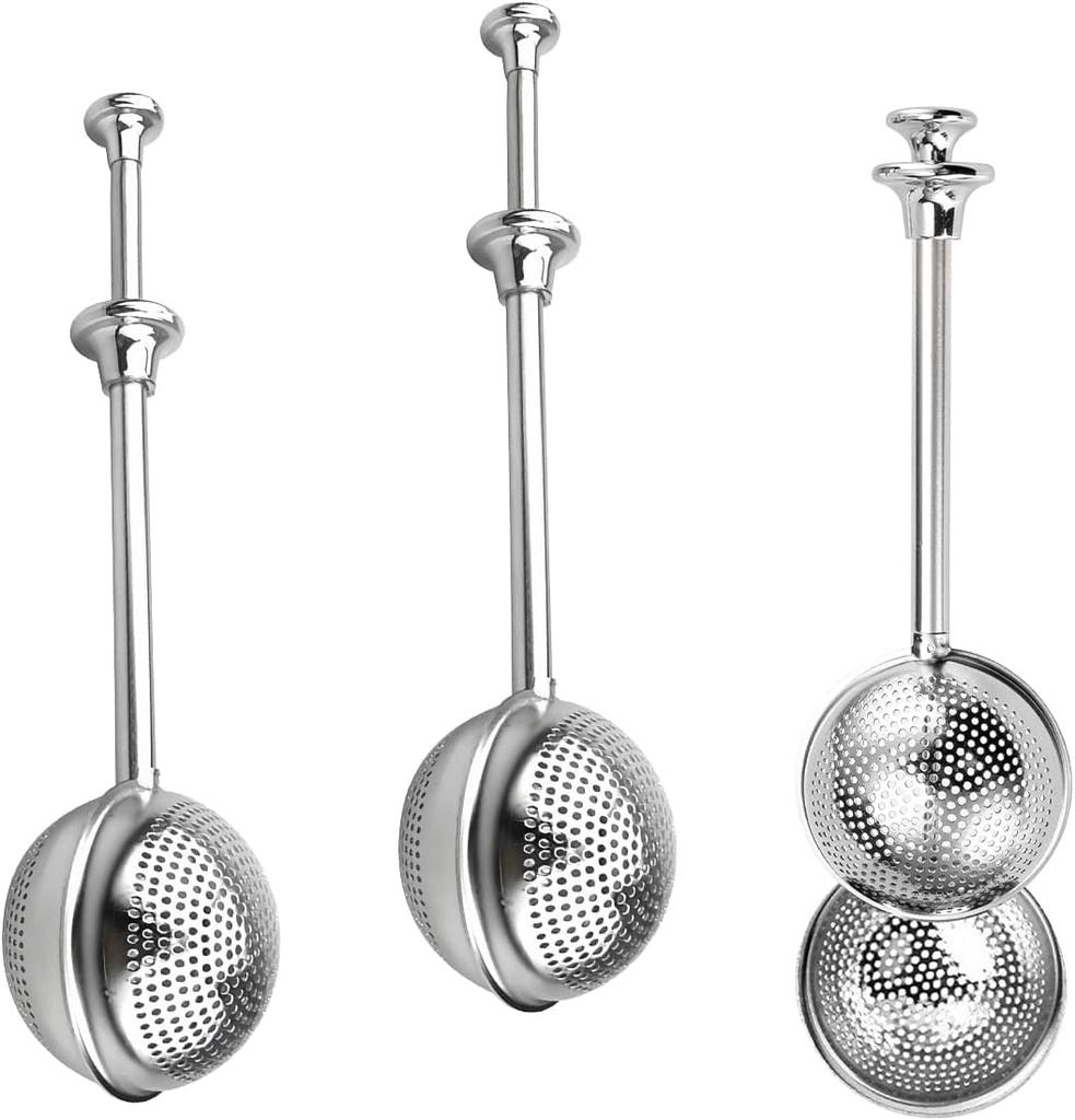 For Loose Tea Tea Strainers Food-Grade Stainless Steel Tea Infuser With Handle Fine Mesh Tea Ball Filter Tea Diffusers Steeper