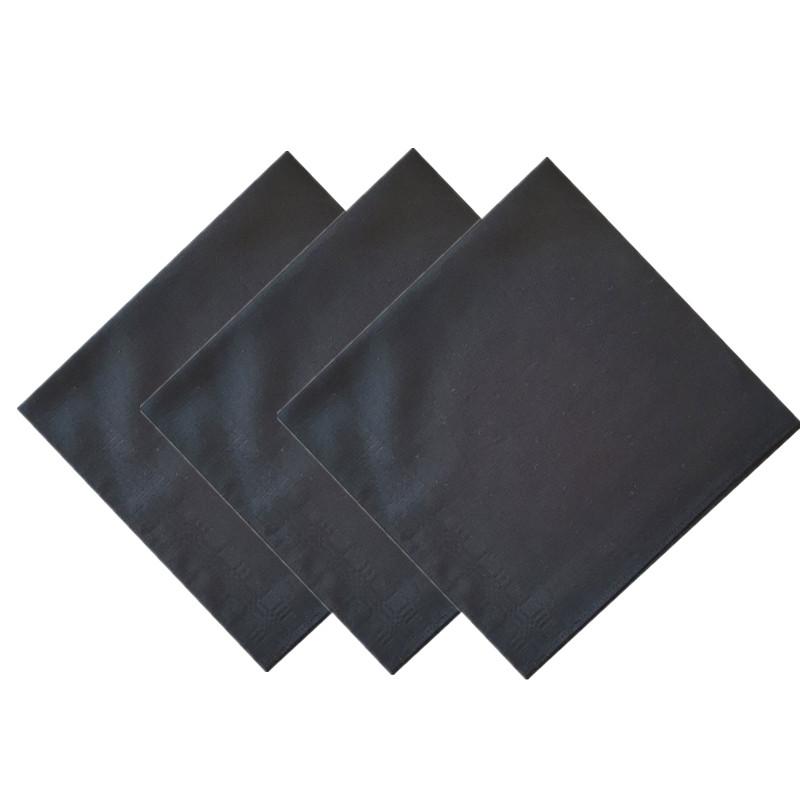 

3Pcs 43x43cm Square 100% Cotton Dark Color Striped Plaid Men Pocket Towel Wedding Party Gift Business Handkerchiefs