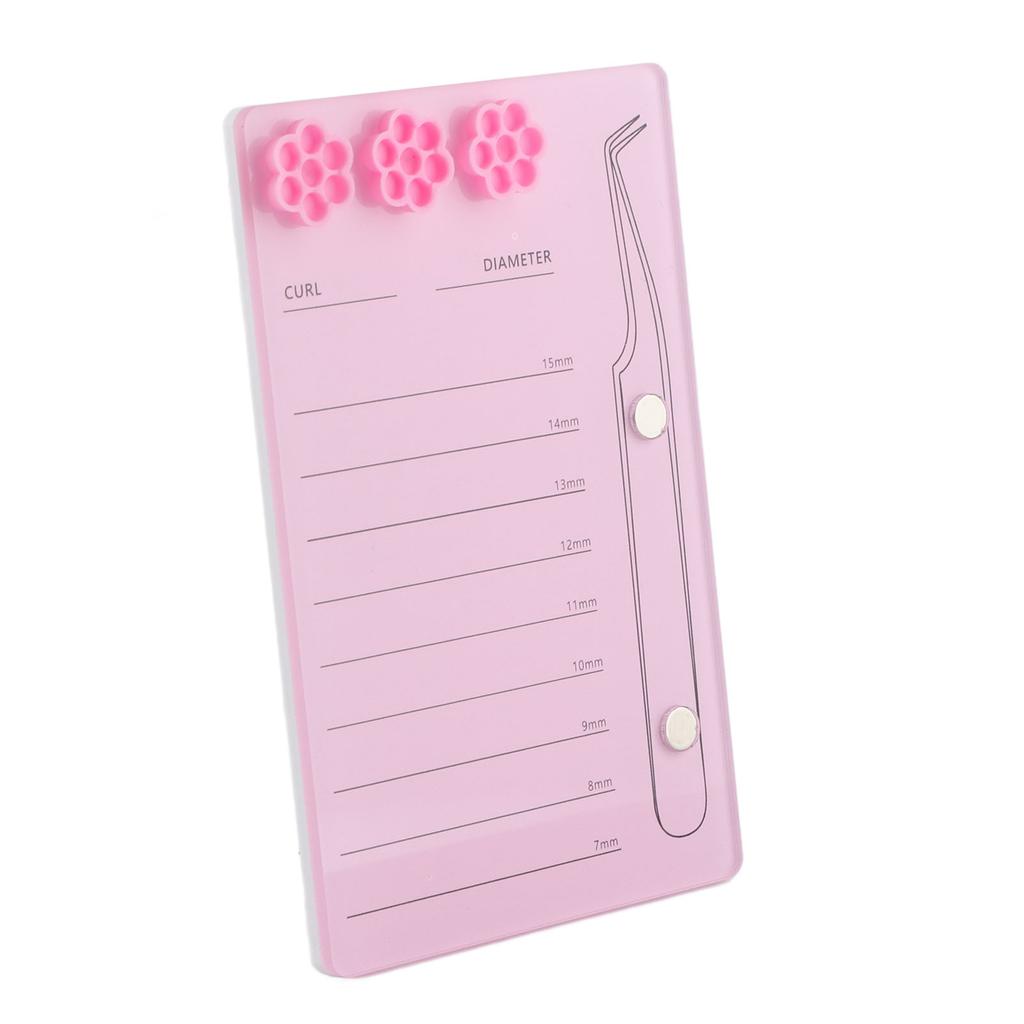 3 In 1 Eyelash Extension Holder 7 To 15mm Clear Scale Acrylic Eyelash Extension Display Tray